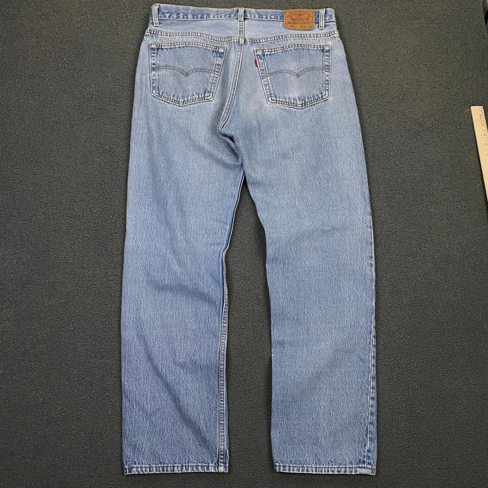 Levis 501 Jeans FITS 34x30 Blue Vintage 80s Made in USA Button Fly Classic Denim